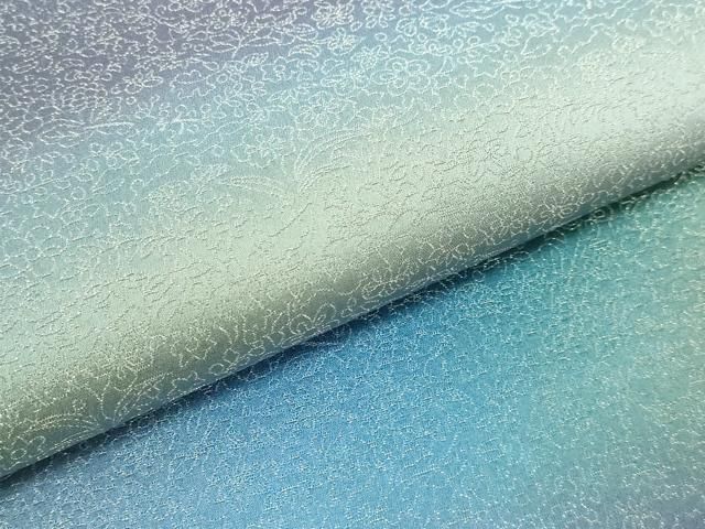 平和屋本店□極上 久保田一竹 幻の辻が花 太鼓柄袋帯 辻が花 霞文 金  