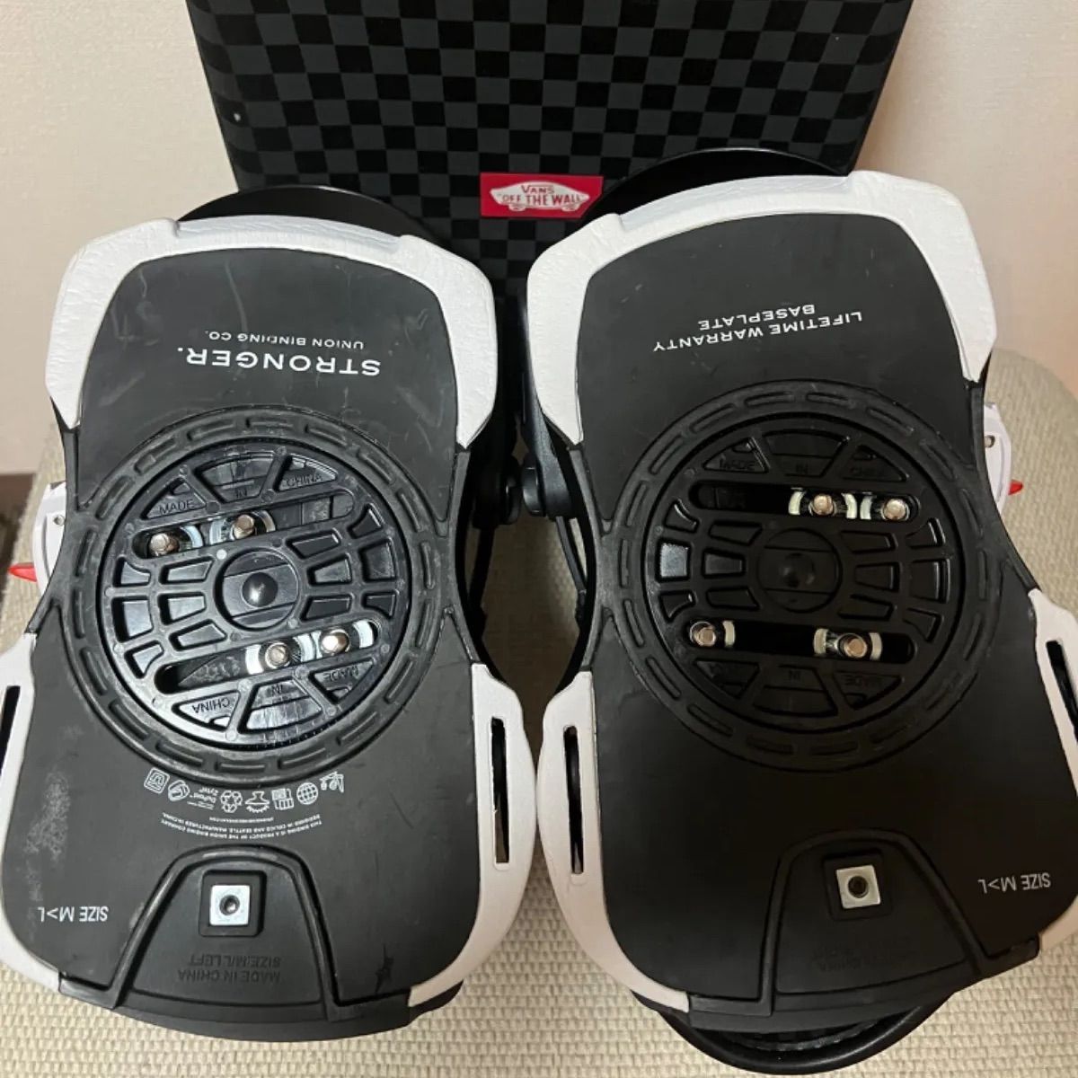 UNION BINDING VANS 20TH WHITE BLACK RED ユニオン バインディング