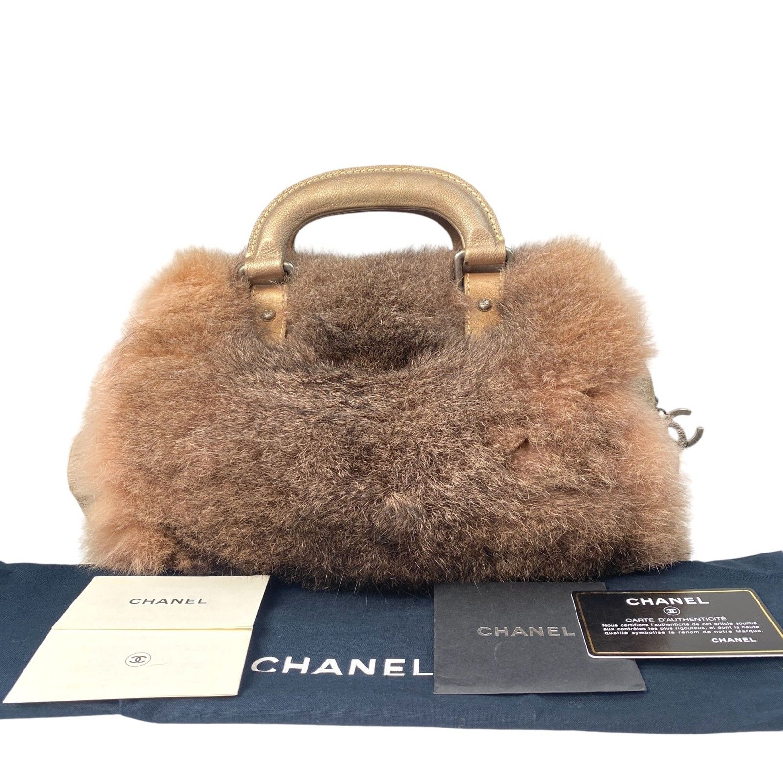 シャネル CHANEL レディース ココマーク ファー ハンドバッグ - メルカリ