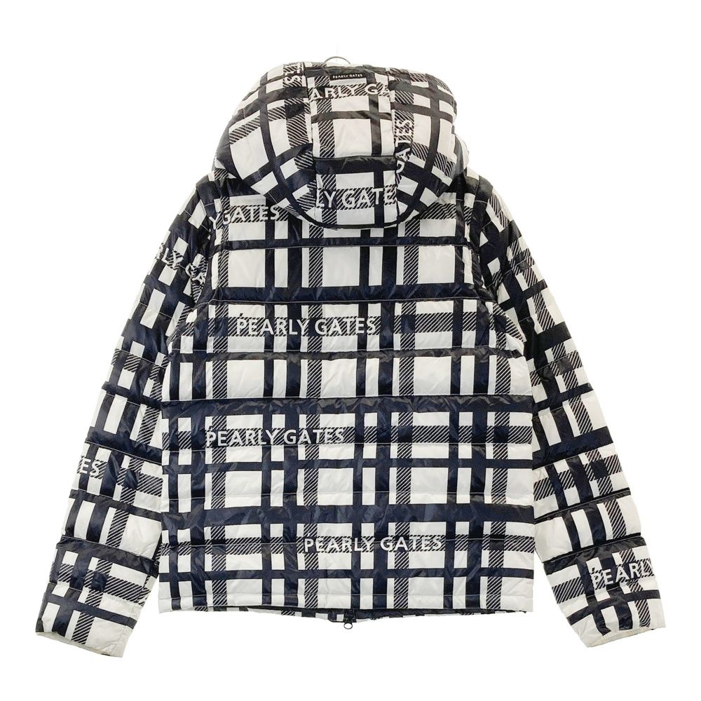 全国送料無料。 サイズ 0 PEARLY GATES パーリーゲイツ 4WAY ダウン ジップジャケット ロゴ チェック柄 ホワイト系 240101506562 ゴルフウェア レディース ストスト