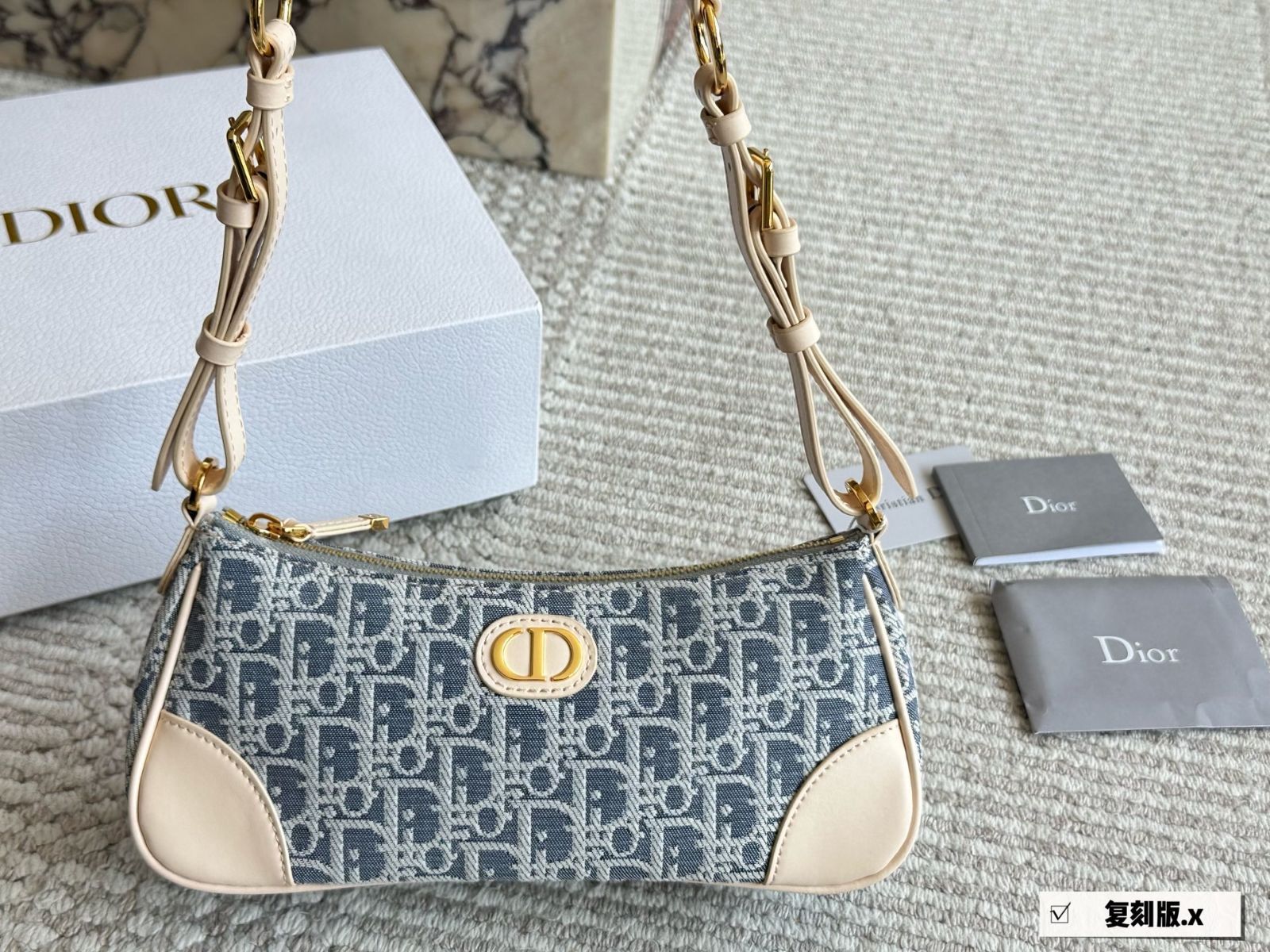 今日 DIOR Baguette Hobo Underarm Bag ディオール バゲット ホボ アンダーアームバッグ-WTO輸入2