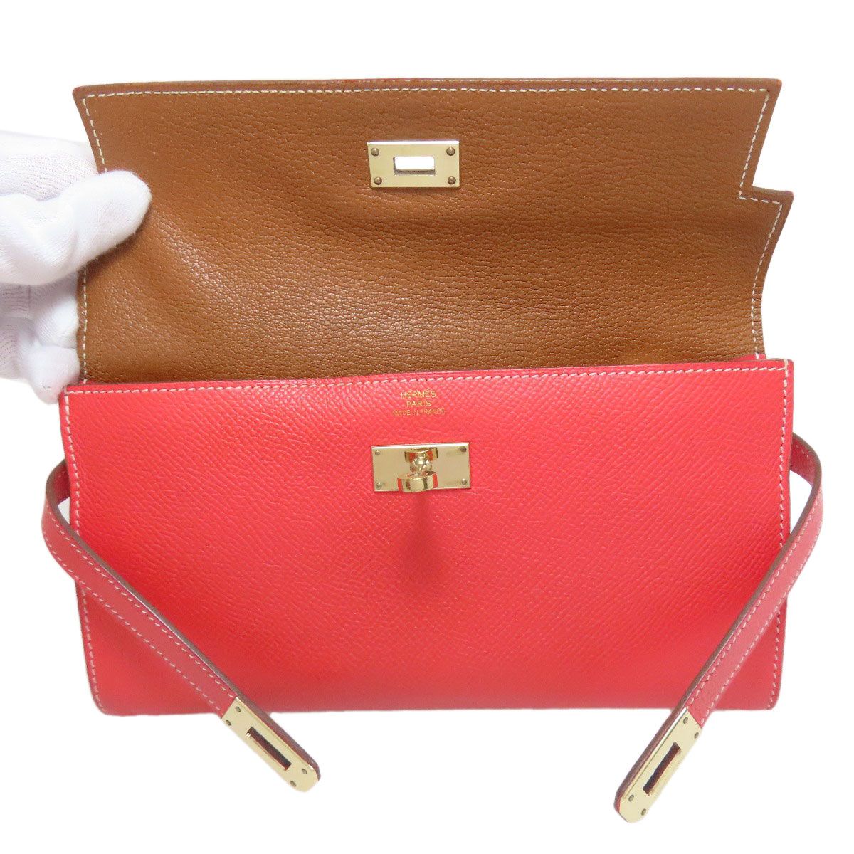 HERMES エルメス ケリーウォレット ゴールド金具 長財布（小銭入れあり  