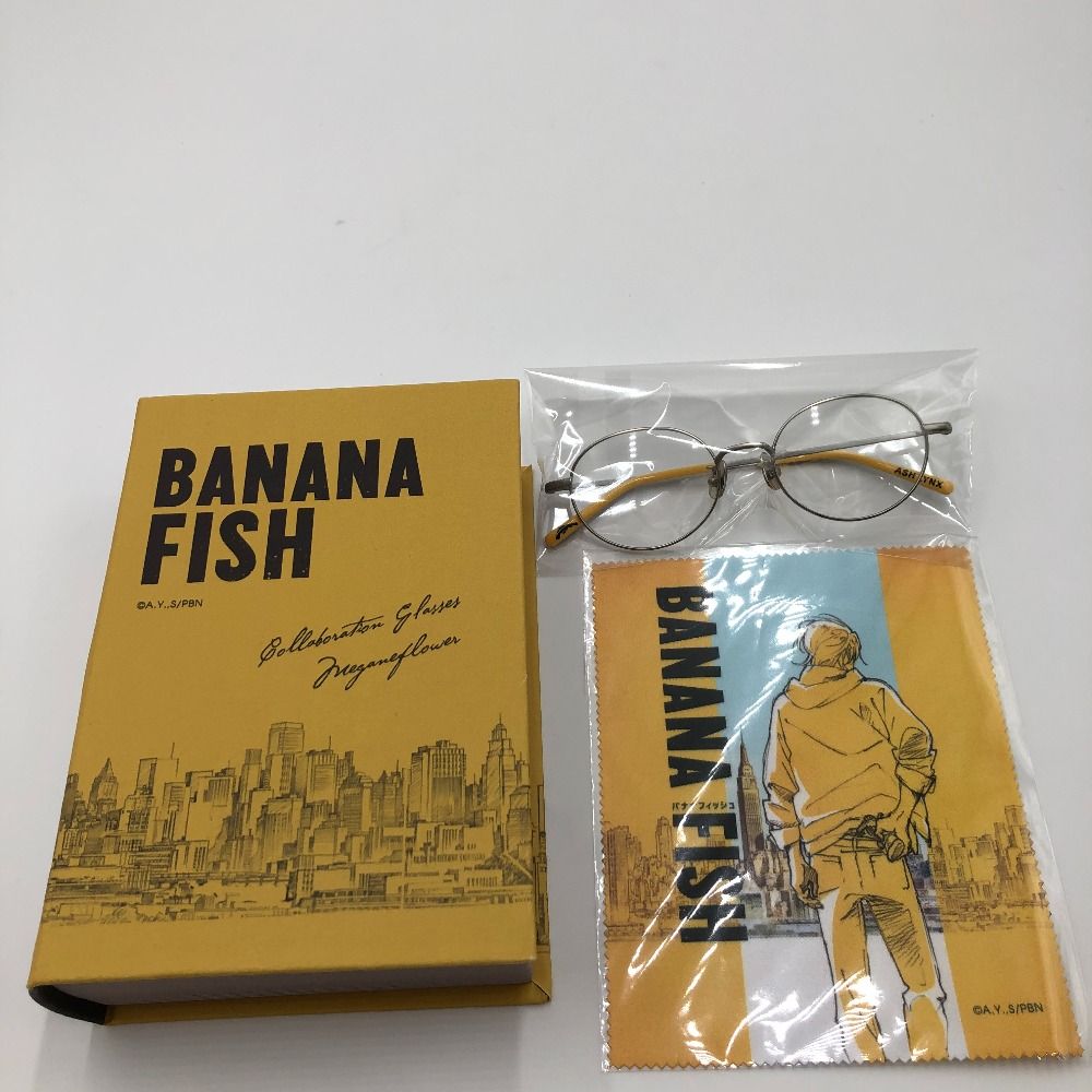 BANANA FISH メガネフラワー　度なし　メガネ BANANA FISH メガネフラワー 度なし メガネ アッシュ・リンクス