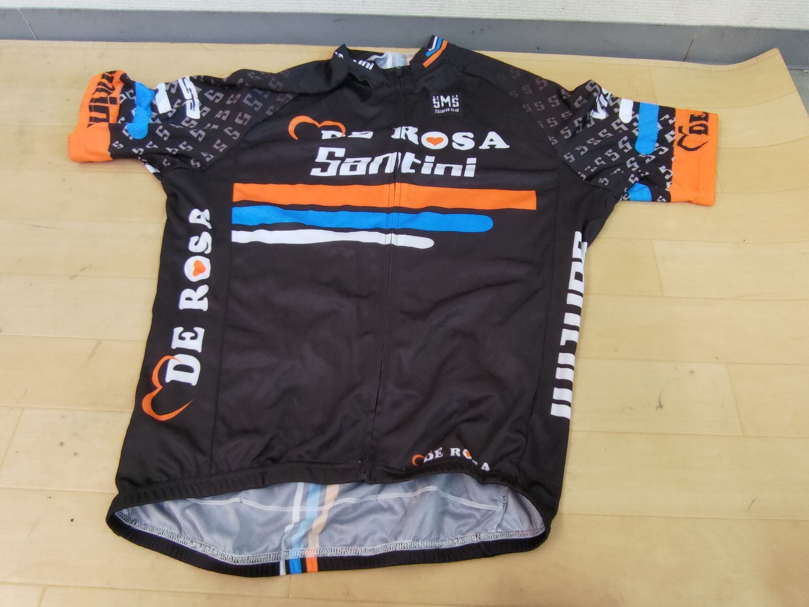 デローザ　サイクルジャージ 半袖シャツ □ Santini DE ROSA size:XL 半袖シャツ サイクルウェア ロード