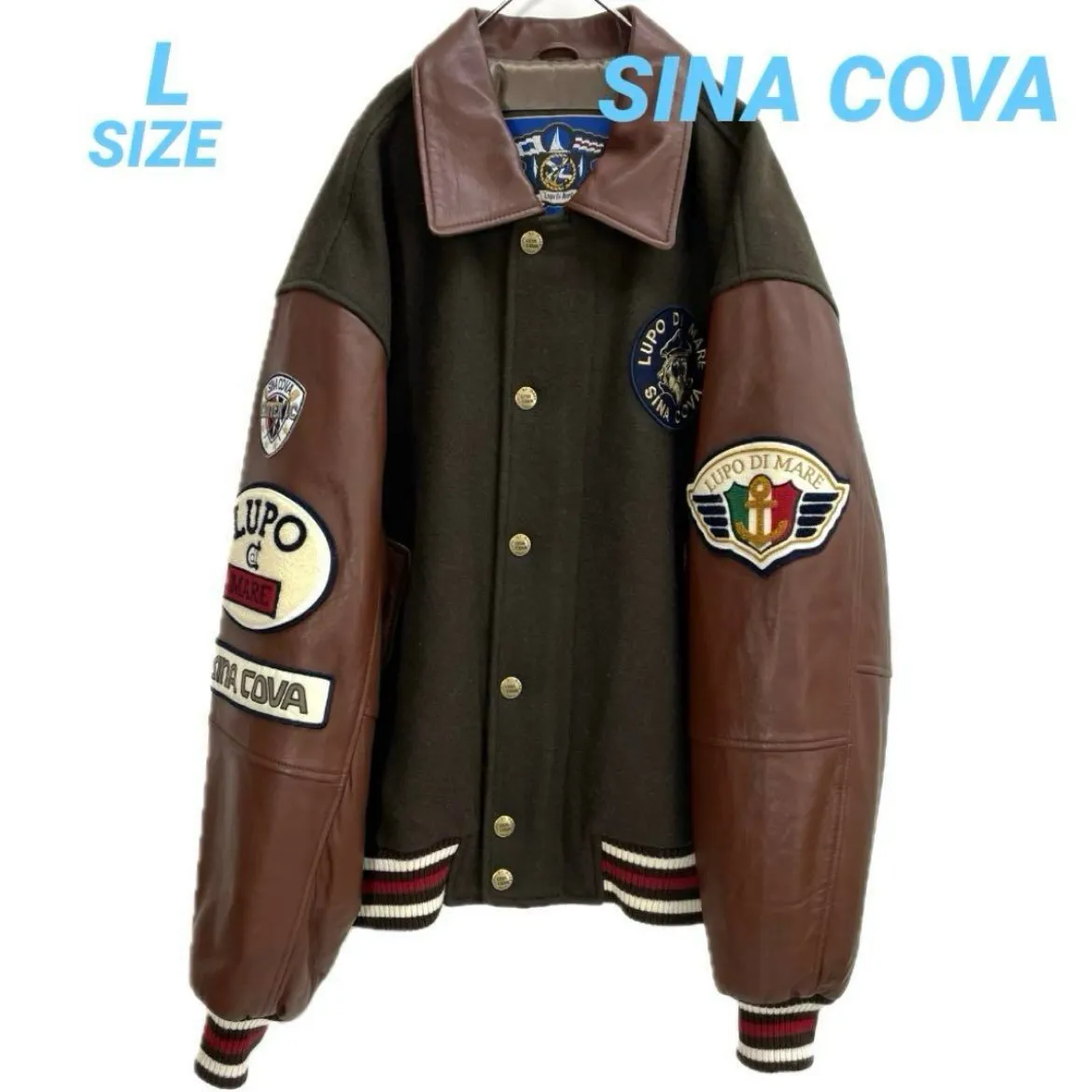 ⭐️美品⭐️SINA COVA / シナコバ レザースリーブ スタジャン 楽天市場】40％OFF 秋冬 シナコバ 高級 羊革 中綿入りスタジアム