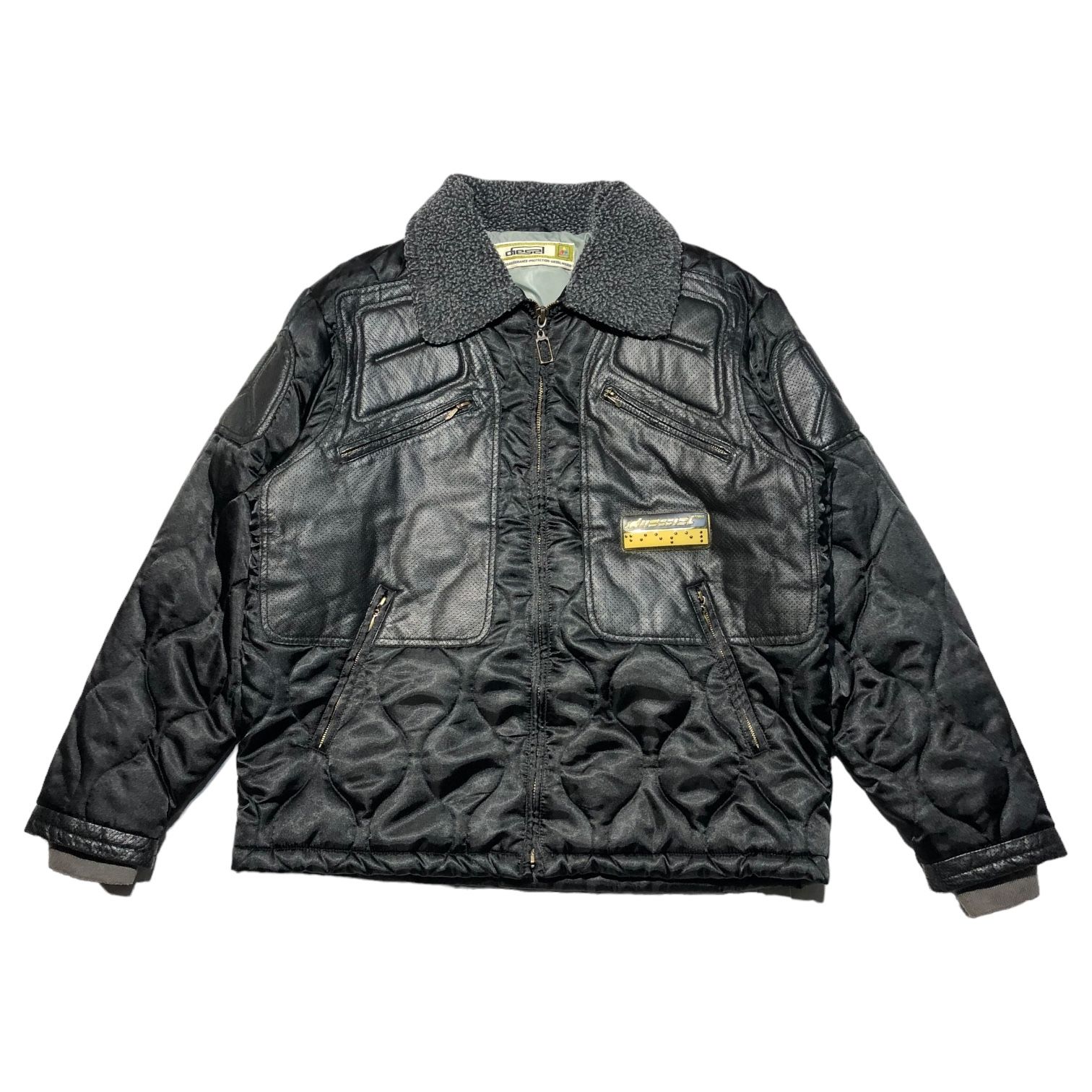 diesel ディーゼル y2k ボストン ハンド ナイロン キルティング
