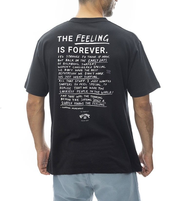 【SALE】2024春夏 新品【BILLABONG/ビラボン】FEELING IS FOREVER Ｔシャツ BLK メンズ BE011-210