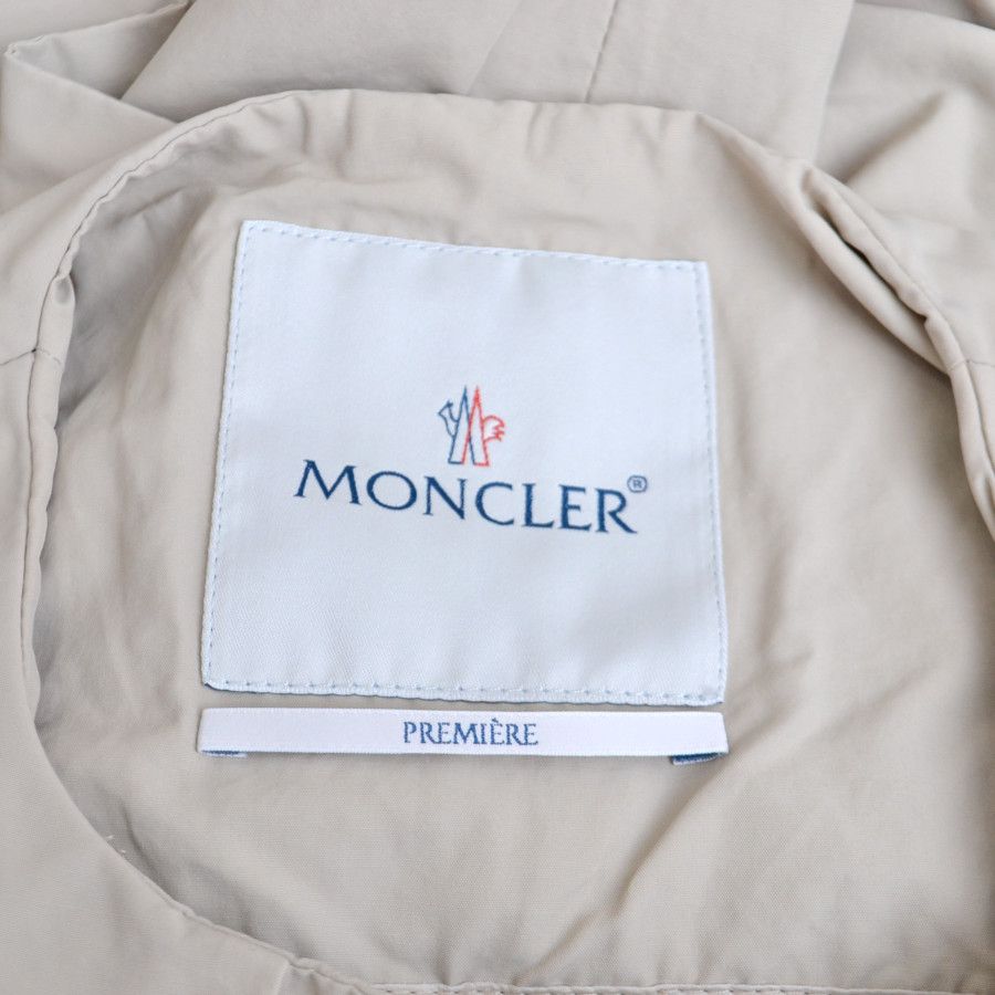 MONCLER/PREMIERE コットンナイロン ノーカラートレンチコート/0