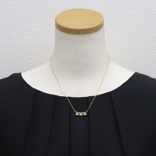 ペルリータミキモト K18YG ダイヤモンド ペンダントネックレス 0.04ct  