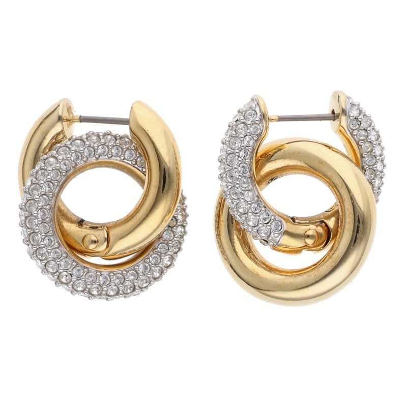 スワロフスキー Dexteraフープピアス メンズ