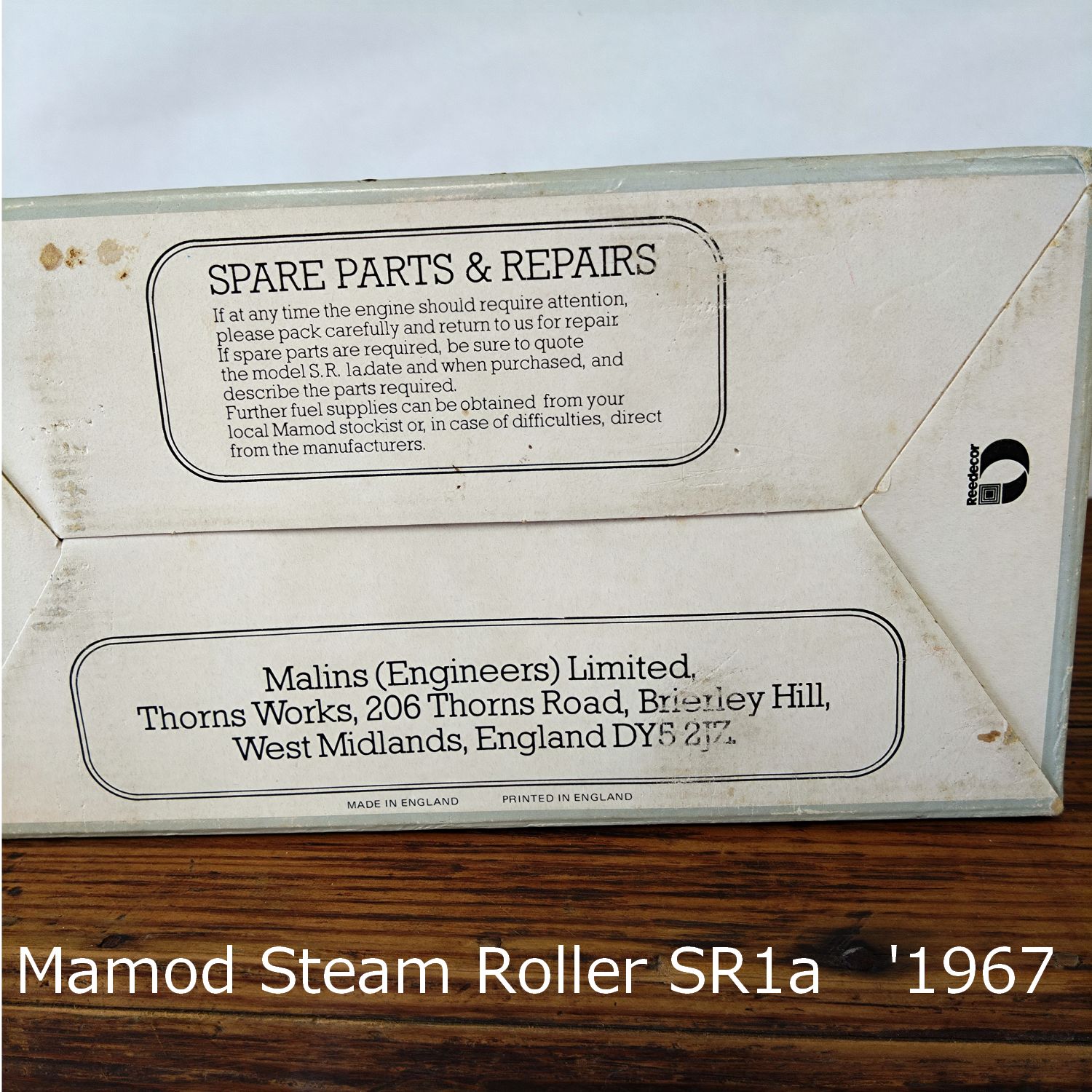 イギリス Mamod Steam Roller SR1a '1967 スチームローラー 28cm 未