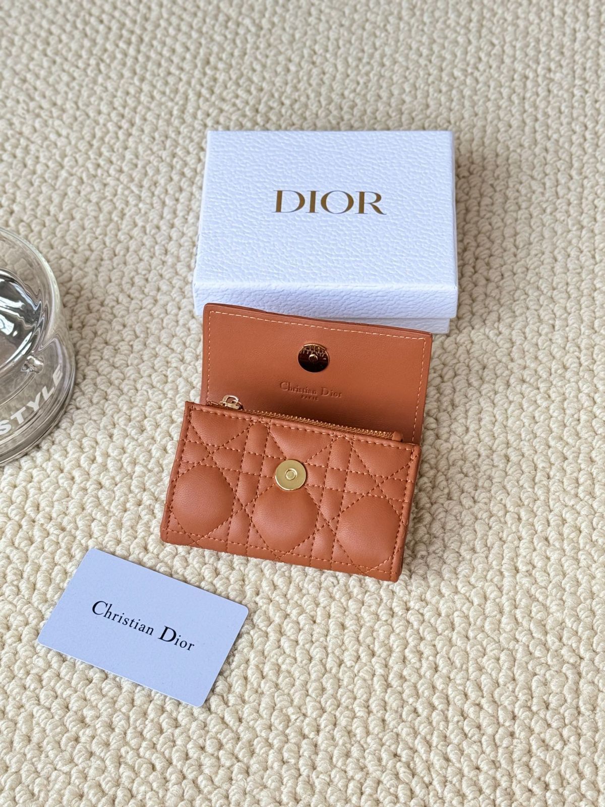 今日特価】My Dior Glycine ウォレット, ラズベリーピンク, 藤の