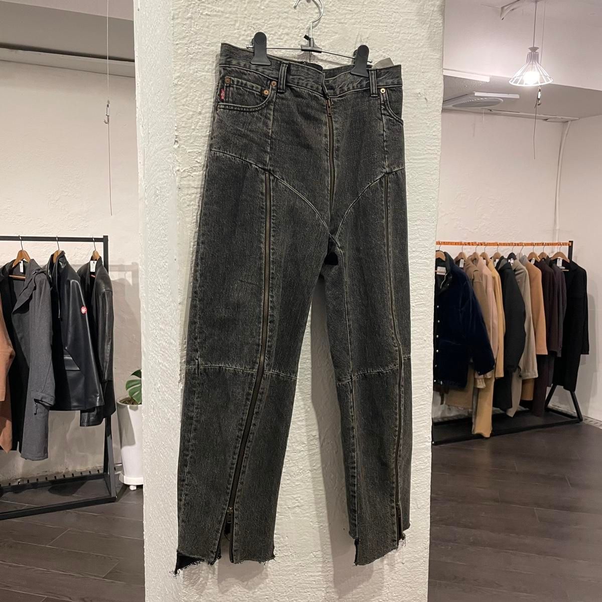 VETEMENTS ヴェトモン 17SS ×Levi's Zip Detailed Highrise Jean