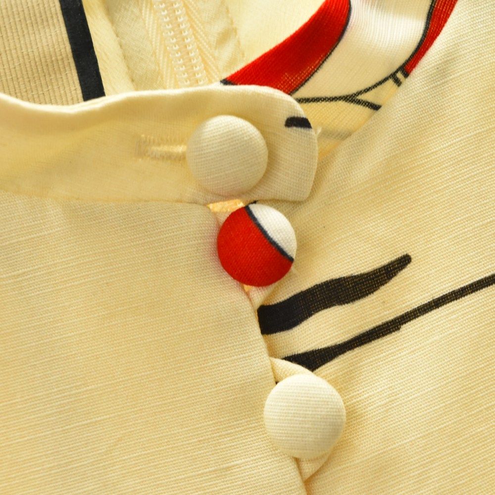 GUCCI (グッチ) 21SS ヨット総柄シャツワンピース アイボリー  