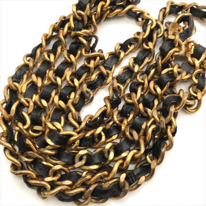 シャネル　チェーン　ベルト　ゴールド　ライオン　ロングネックレス　刻印なし 良品 CHANEL シャネル チェーン ベルト ライオンモチーフ ココ