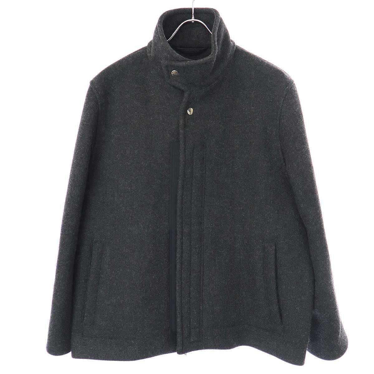 jil sander + グレー メルトンシャツコート 44 jil sander + グレー メルトンシャツコート 44