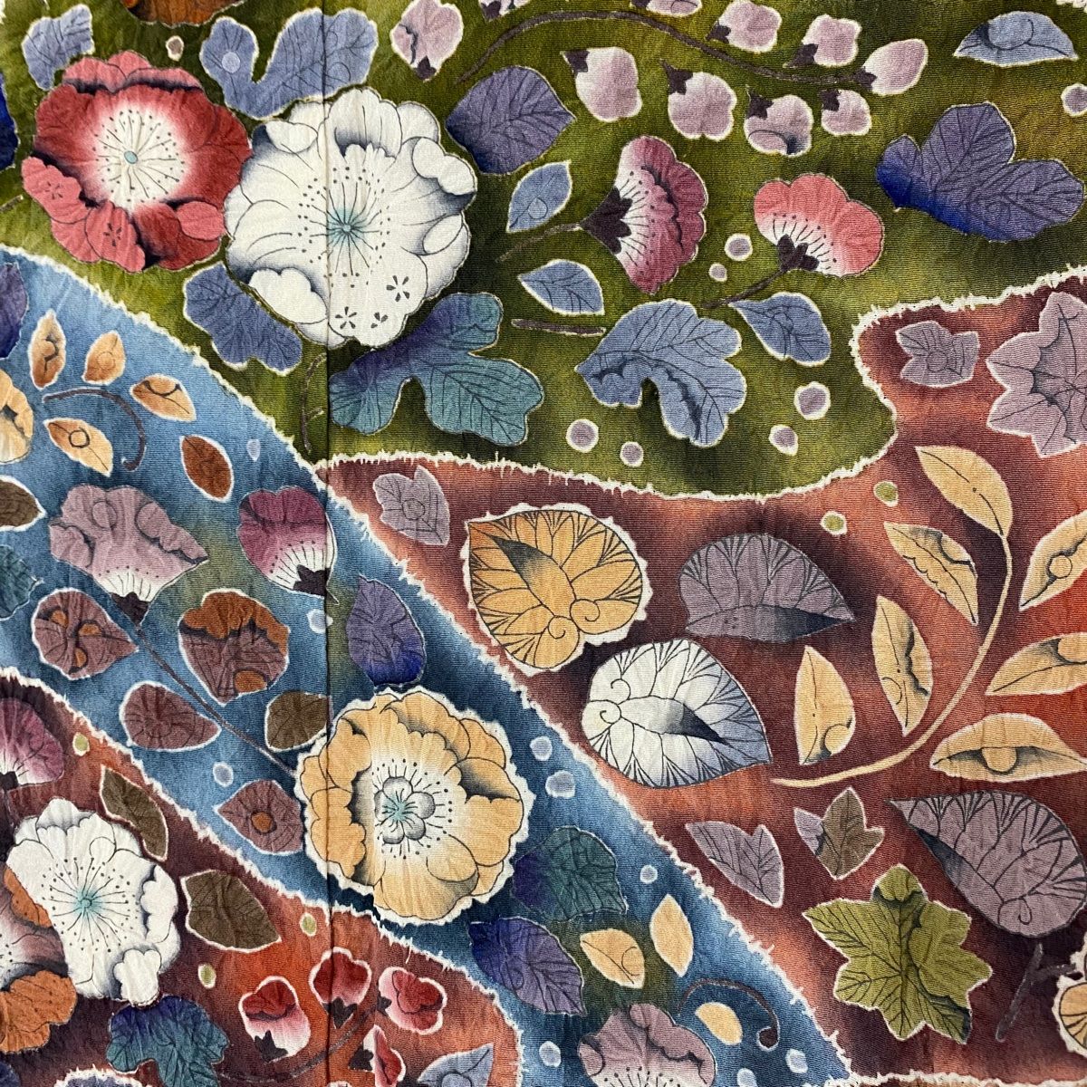 色留袖 身丈161.5cm 裄丈61.5cm S 袷 翠山工房 落款 辻ヶ花