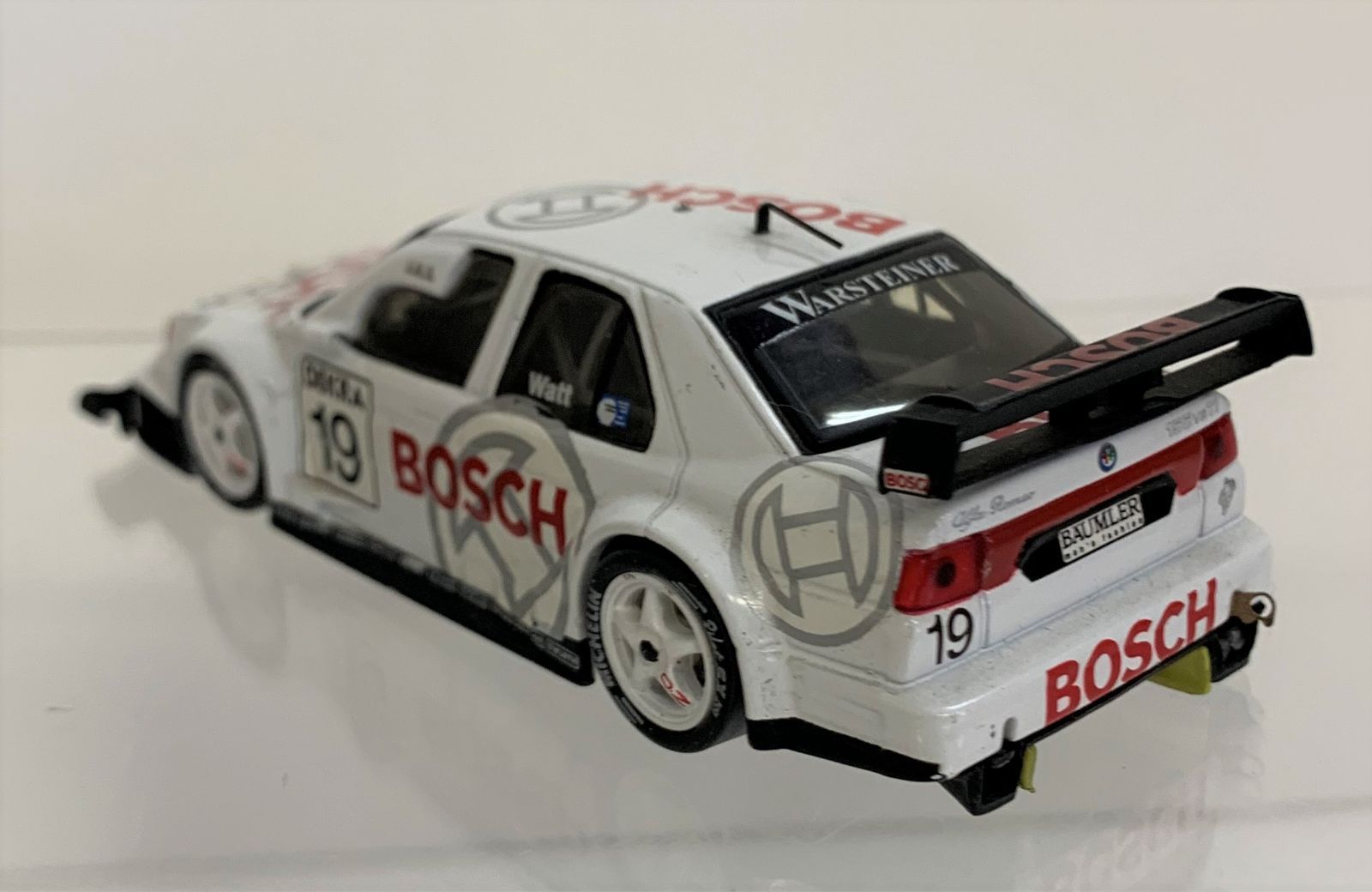 アルファロメオ 155 ミニカー 1/43 ONYX WATT ホワイト BOSCH
