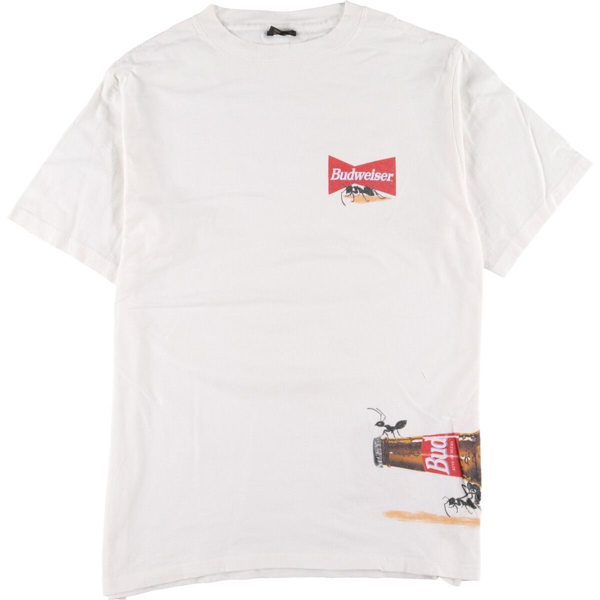 古着 90年代 Changes Budweiser バドワイザー 両面プリント 