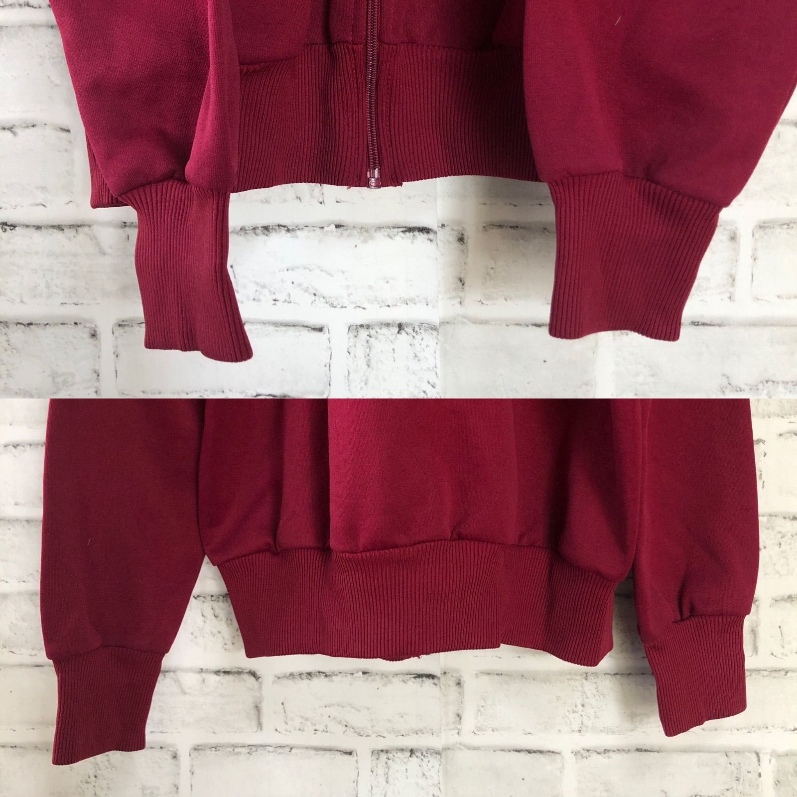 アユニ・D着用！　adidas トラックジャケット　ヴィンテージ　レッド 70s】adidasトラックジャケットジャージ古着ビンテージ刺繍トレ