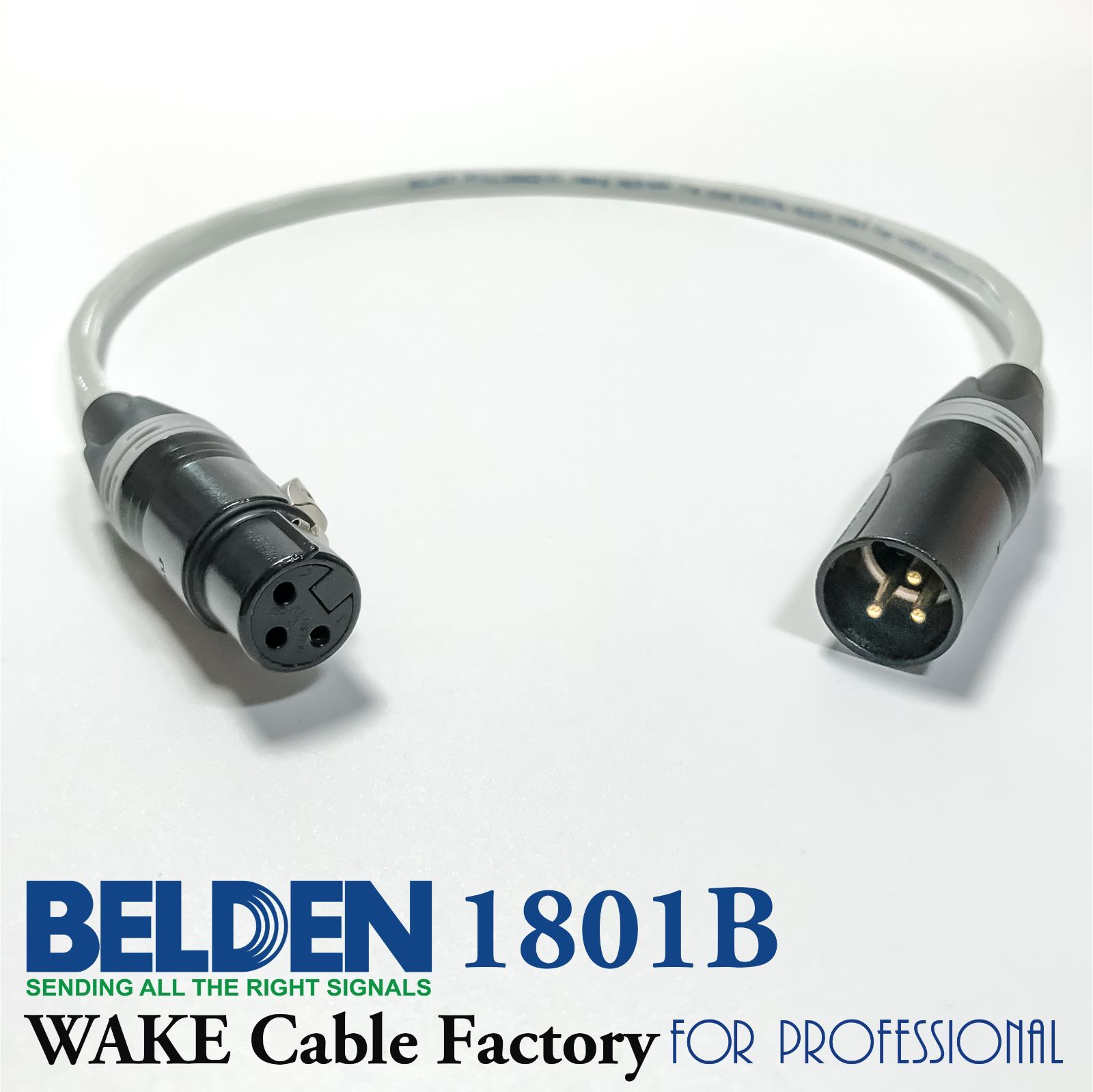 プレミアム仕様！BELDEN1801B☆高性能デジタルケーブル2.5m☆AES/EBU