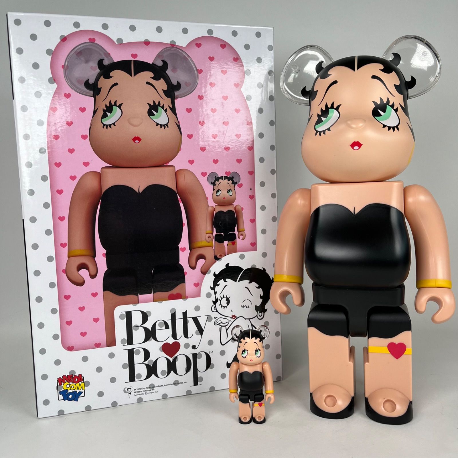 BE@RBRICK ベアブリック Betty Boop BLACK Ver. 100％ ＆ 400％ MEDICOM TOY メディコムトイ 箱付き  bearbrick