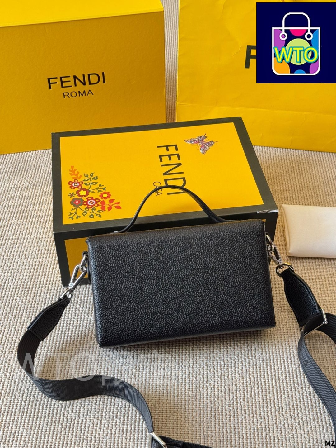 【FENDI】モンスター アイ FENDI Eyes バゲット 今日特価】Fendi Fendi Eyes Monster Square Bag - フェンディ