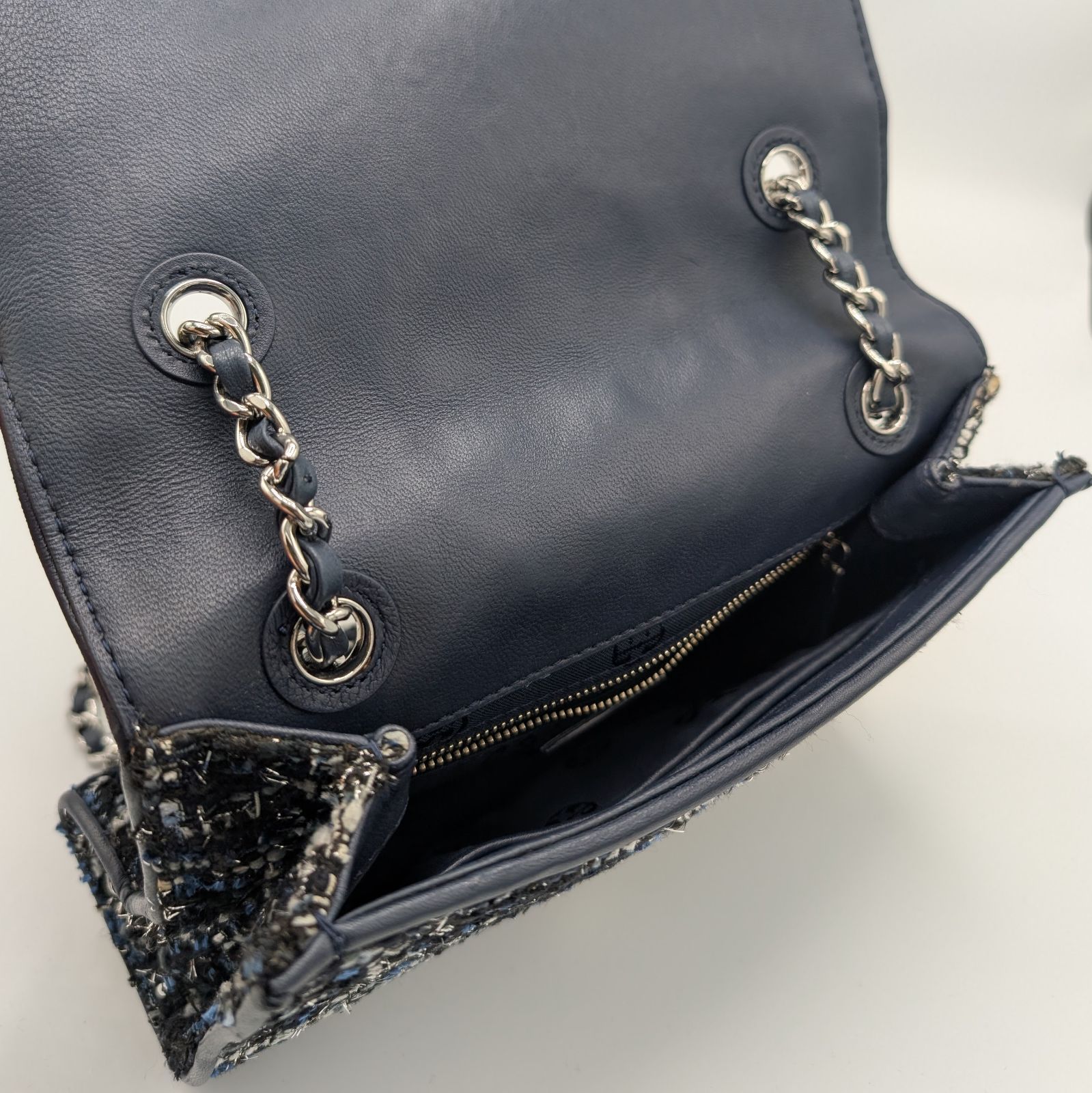 美品】トリーバーチ/TORYBURCH チェーン ショルダーバッグ ツイード 