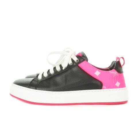 エムシーエム MCM 靴 シューズ スニーカー ロゴ プリント 配色 レース  