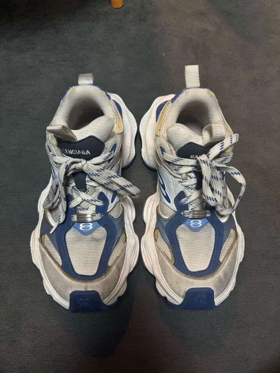 BALENCIAGA(バレンシアガ) カーゴスニーカー 42 ブルー