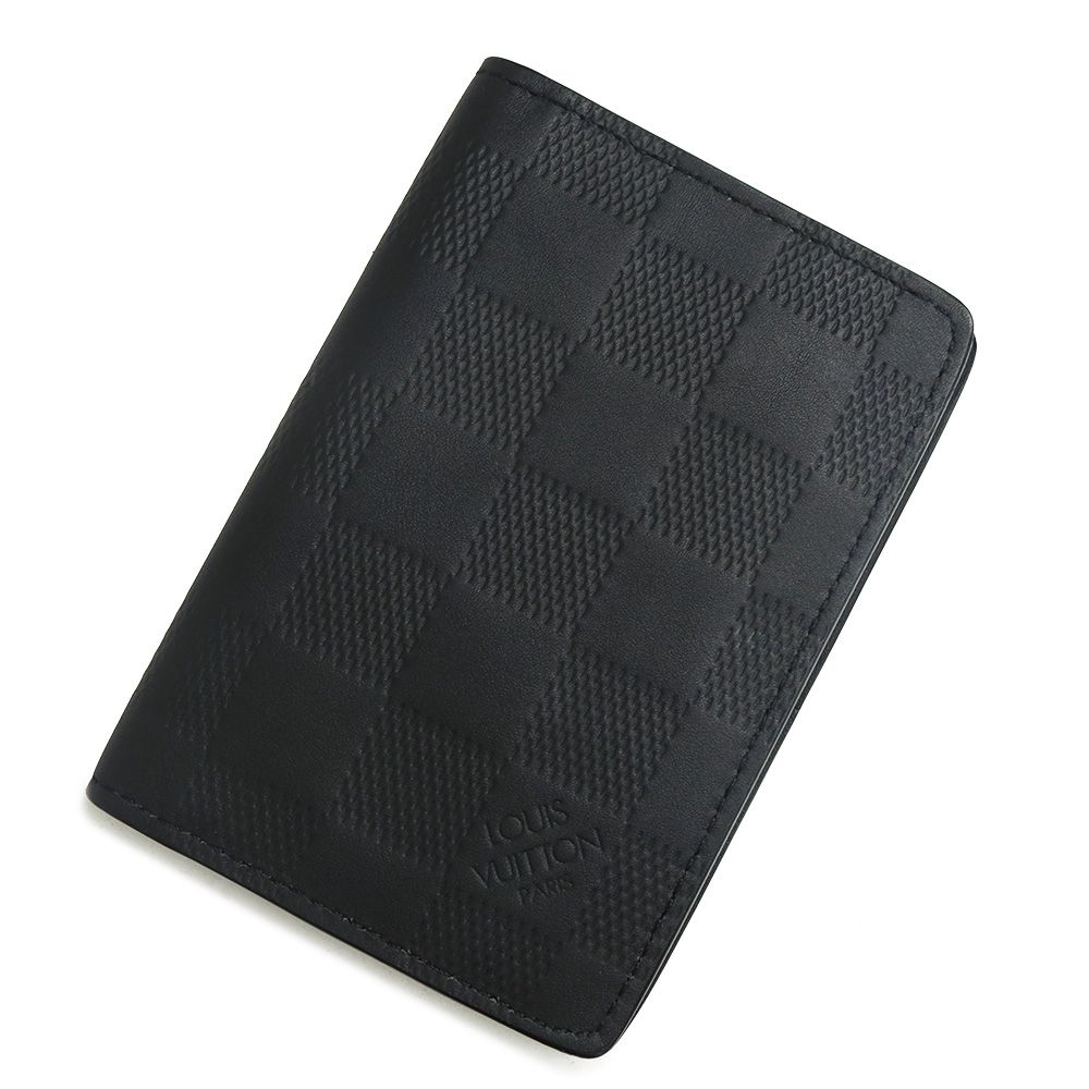 ルイ ヴィトン オーガナイザー ドゥ ポッシュ カードケース 名刺入れ 定期入れ パスケース ダミエアンフィニ レザー オニキス ブラック N63197 LOUIS VUITTON