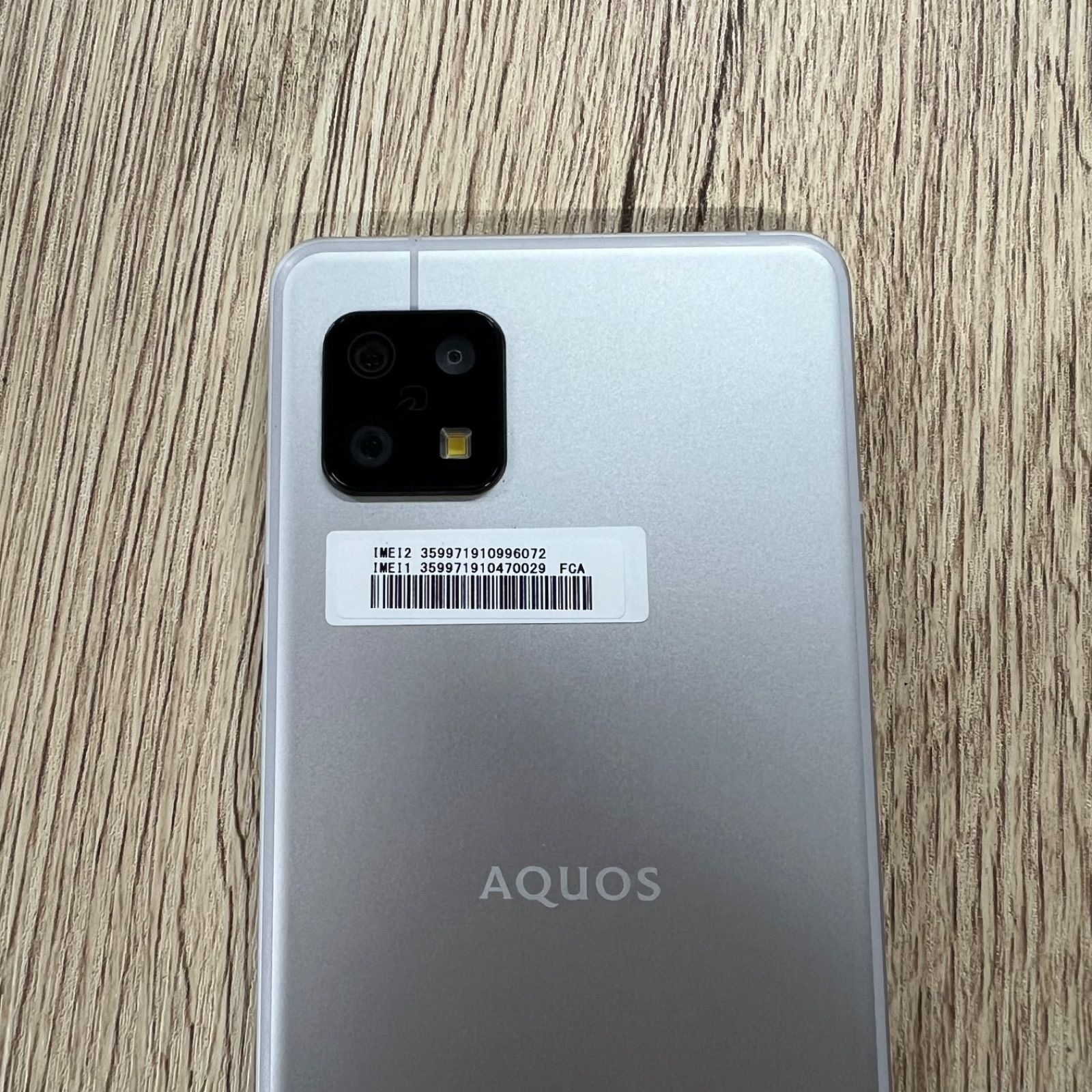 AQUOS sense6s シルバー64GB SIMフリー SH-RM19s - メルカリ