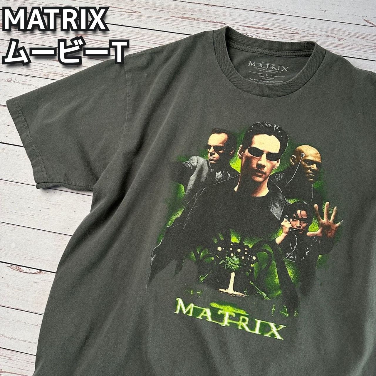 MATRIX マトリックス ムービーTシャツ 半袖 ダークグレー 古着 - メルカリ