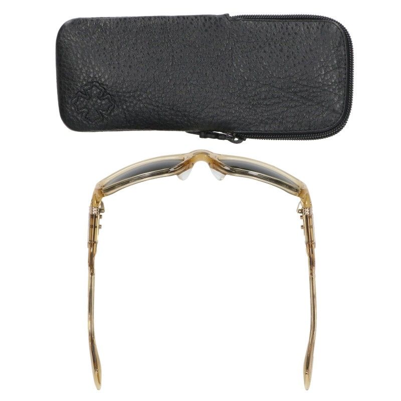 クロムハーツ T.HUTCH サイドクロスモチーフセルフレームサングラス  