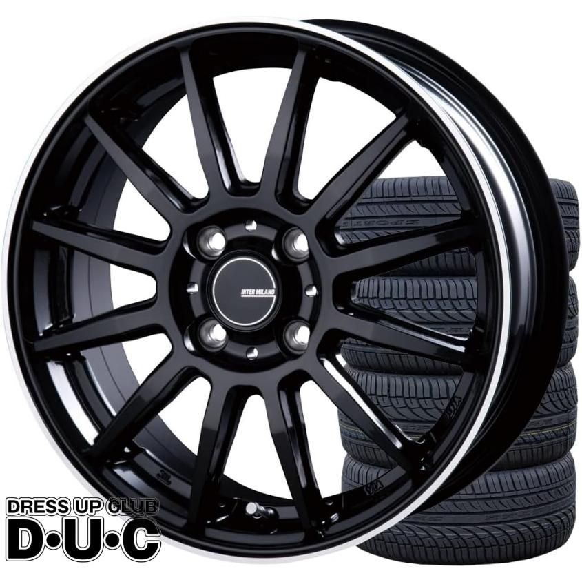 14インチアルミホイールタイヤセット 軽自動車 INFINITY|インフィニティF 12 BK|FP 14-4.5 165|55R14 155|65R14