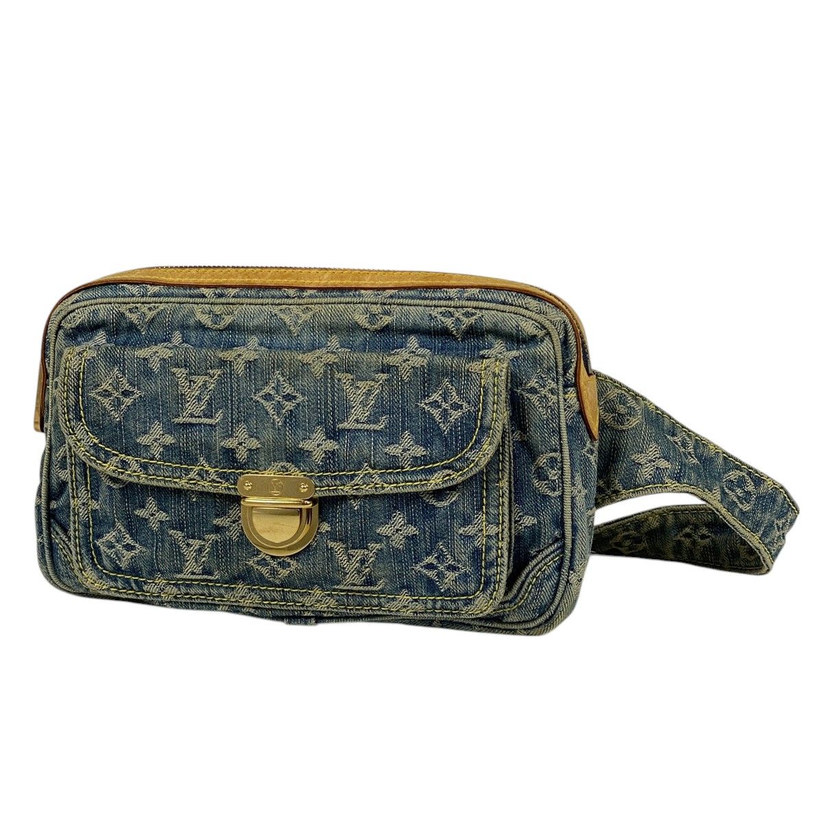 ルイ ヴィトン Louis Vuitton バムバッグ ウエストバッグ ボディバッグ モノグラムデニム ブルー M95347 レディース