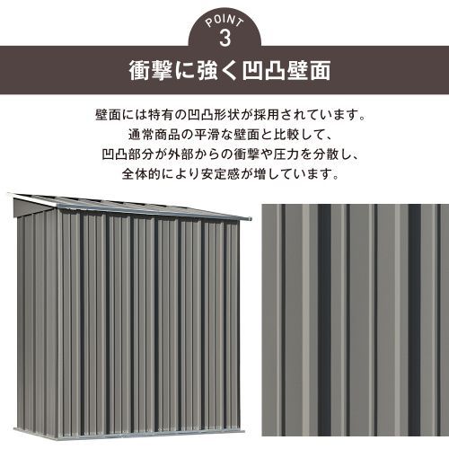 棚なし】ホワイト物置 屋外 大型 しょっぱい 倉庫 大型物置 戸外収納庫  