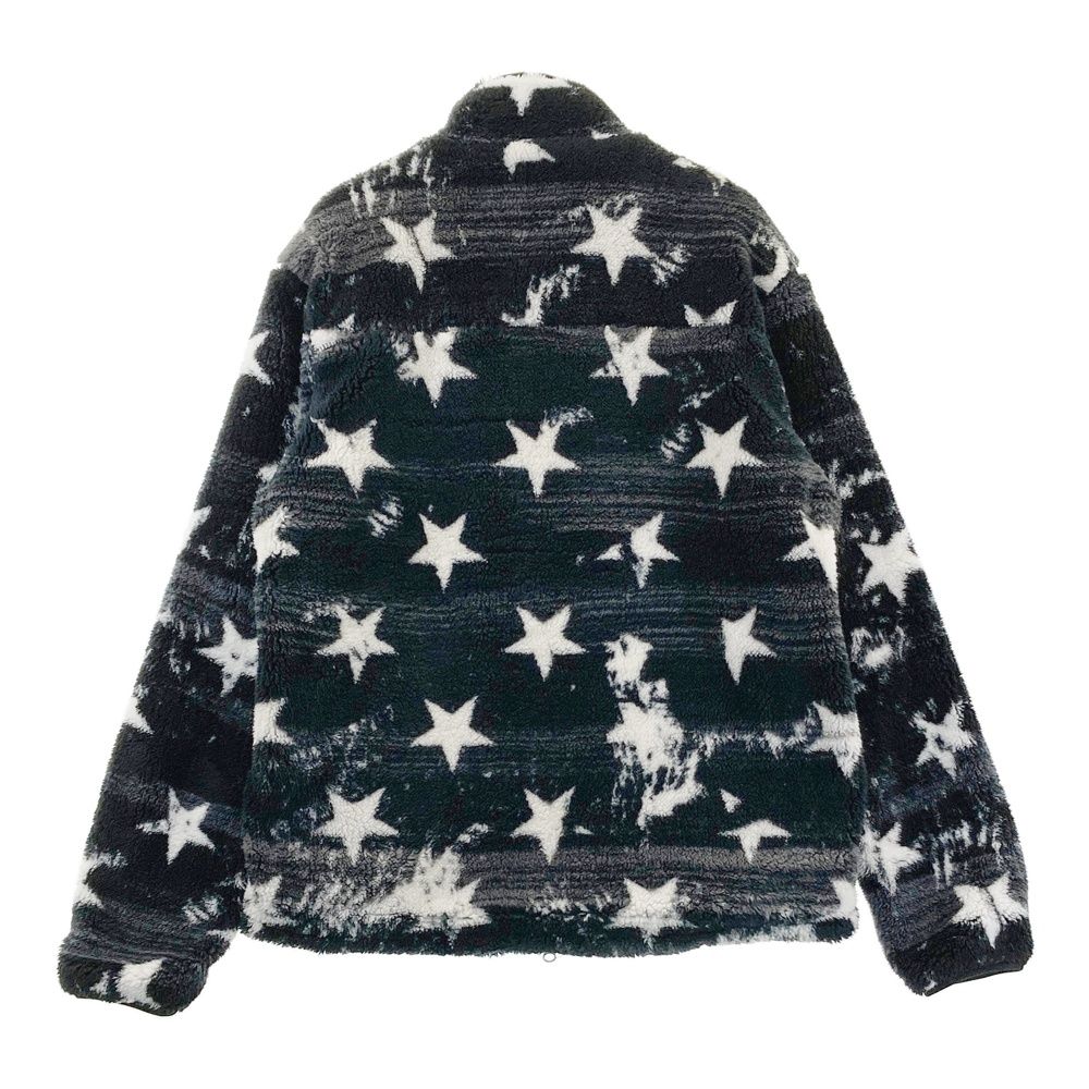 平民の価格、数量限定！ サイズ M LOUD MOUTH ラウドマウス 蓄熱 ボア ジップジャケット 星 総柄 ブラック系 240101539297 ゴルフウェア メンズ ストスト