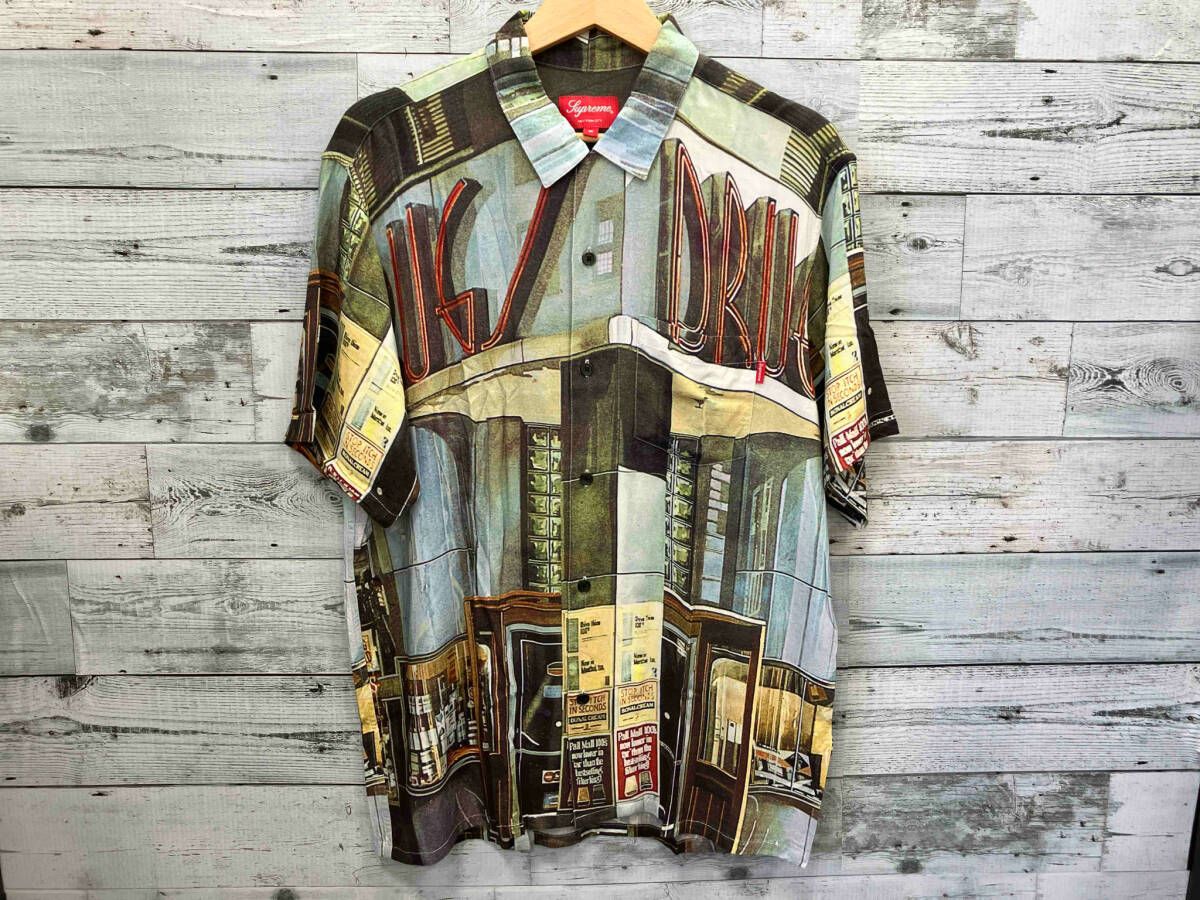 Supreme シュプリーム 半袖シャツ 総柄 18SS/DRUGS RAYON SHIRT M 