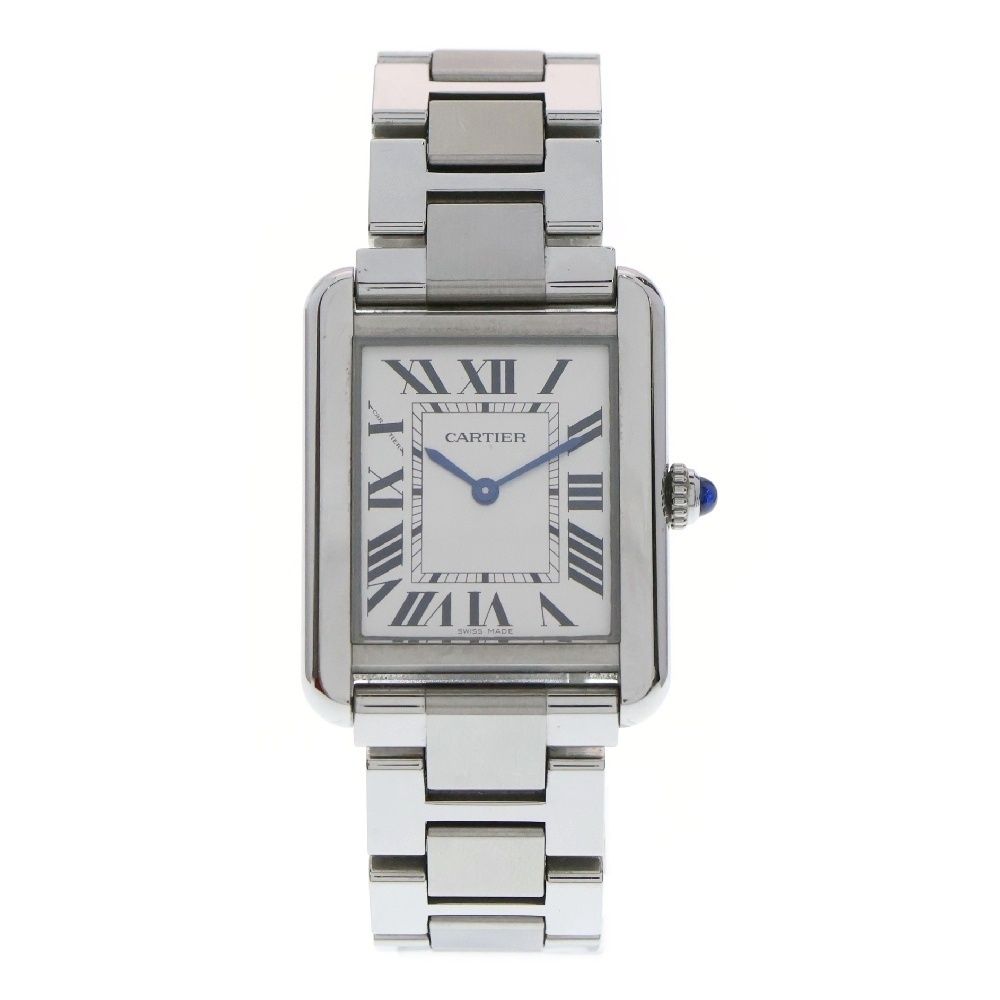 Cartier カルティエ タンク ソロ SM クォーツ腕時計 W5200013 シルバー レディース