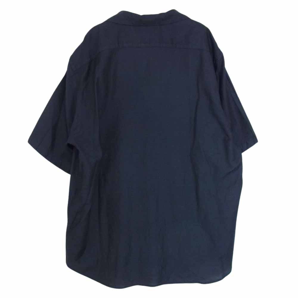 COMOLI コモリ 22SS V01-02023 ウール シルク スキッパー 半袖シャツ