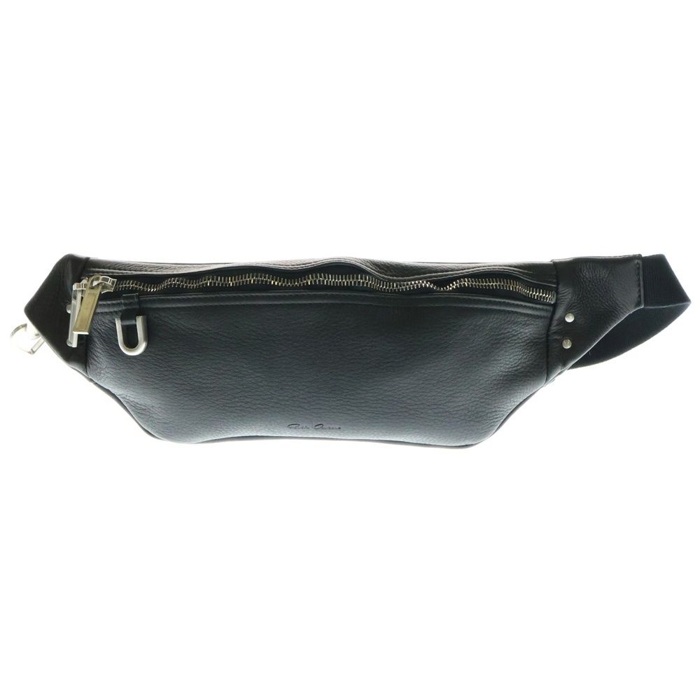 Rick Owens リックオウエンス Hollywood Geo バムバッグ レザーポーチ ボディバッグ ブラック 251232M171007