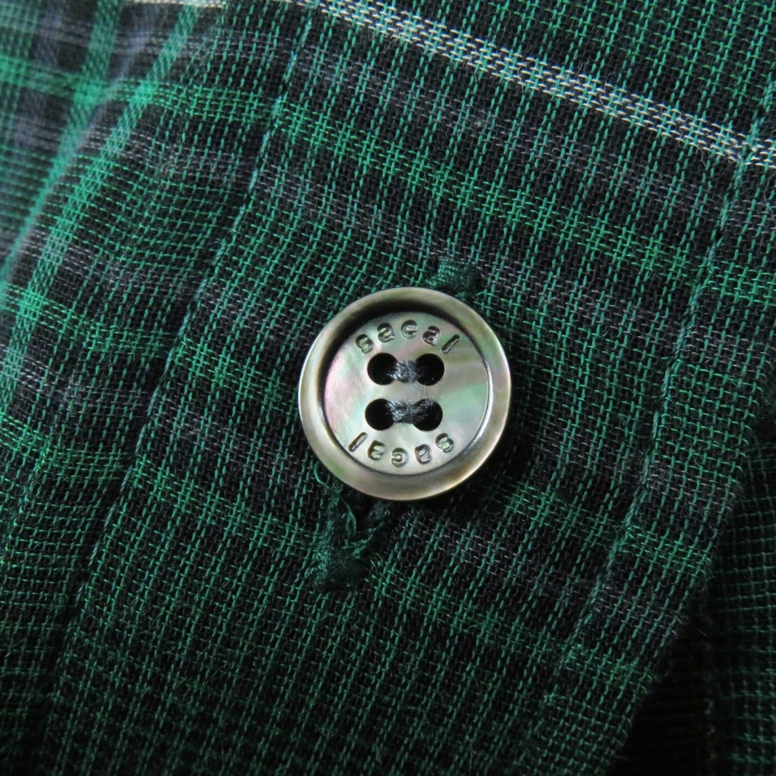 sacai サカイ Glencheck Mix Shirt 3サイズ 美品 - メルカリ