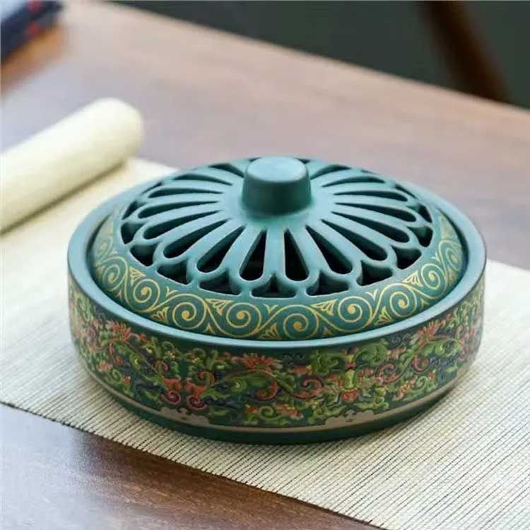 香炉 陶磁器 蚊取り線香ホルダー 美品 極細工 工芸品  美術品  置物 Amazon.co.jp: 香炉 陶磁器 蚊取り線香ホルダー 極細工 工芸品