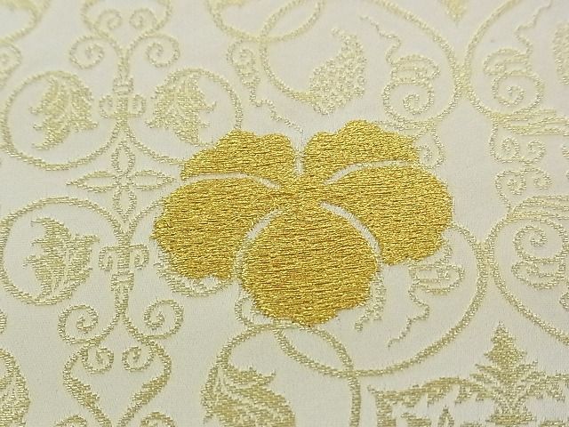 平和屋1□極上 龍村美術織物 たつむら 九寸開き名古屋帯 葡萄唐草文錦 金糸 逸品 CZAA0307s4 - メルカリ