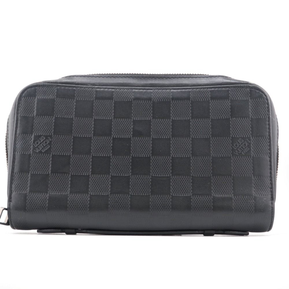 LOUIS VUITTON/ルイヴィトン ビトン N61254 ジッピーXL ラウンドファスナー　 ダミエアンフィニ レザー 長財布 ブラック メンズ ブランド