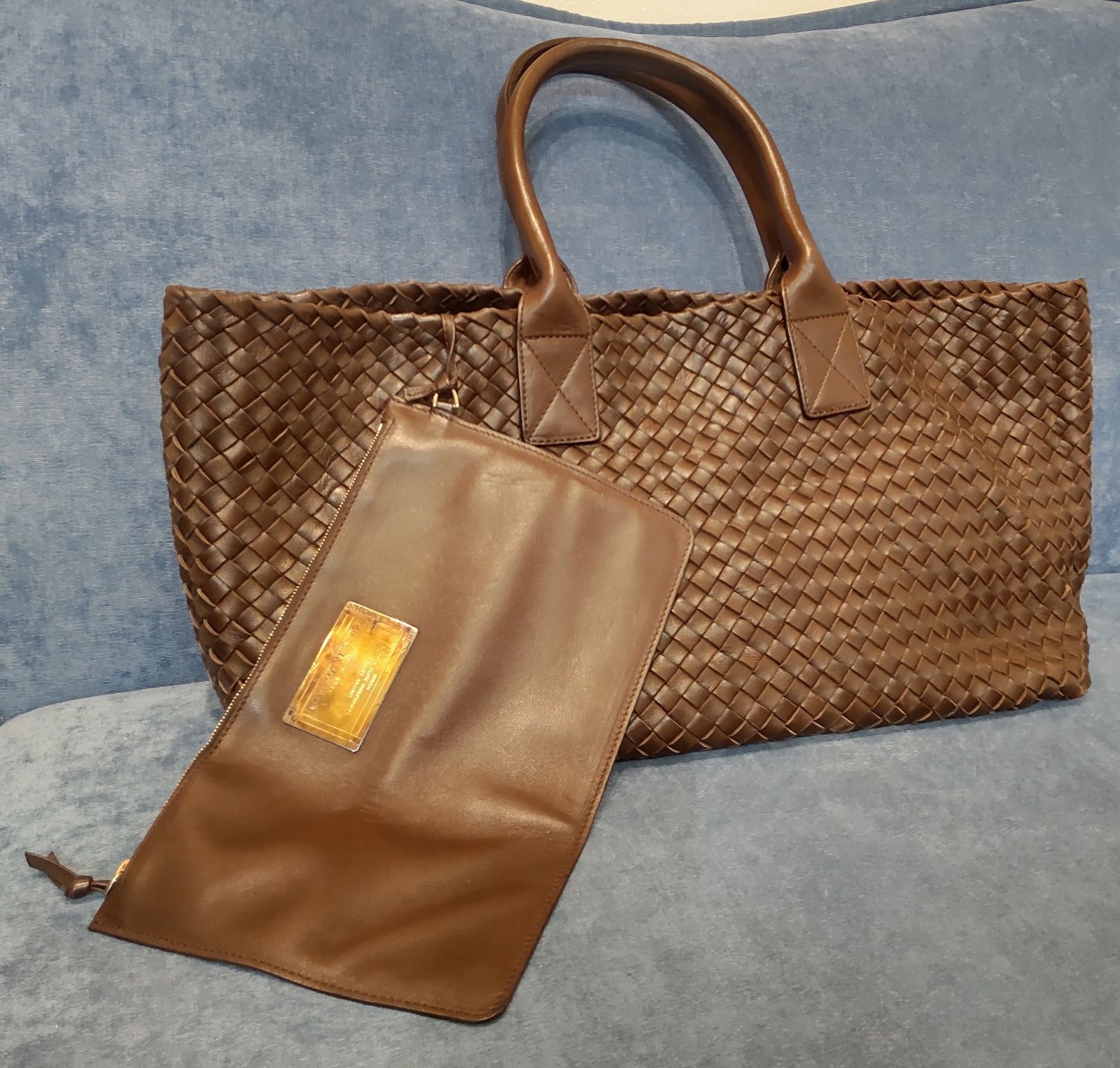 ✨世界限定✨BOTTEGAVENETA イントレチャート トートバッグ ブラウン