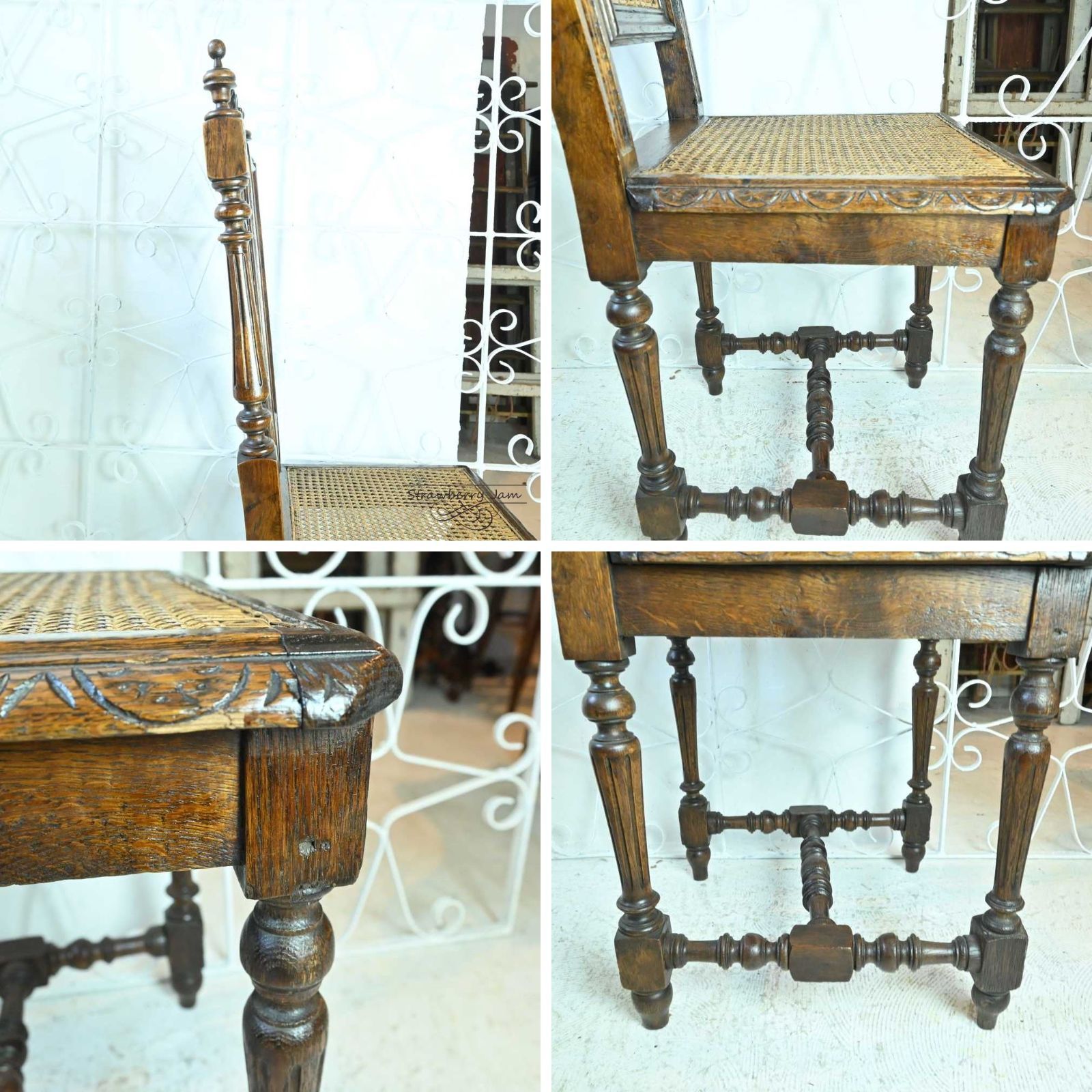 L3705-205-2 英国アンティーク サロンチェア ダイニングチェア 椅子