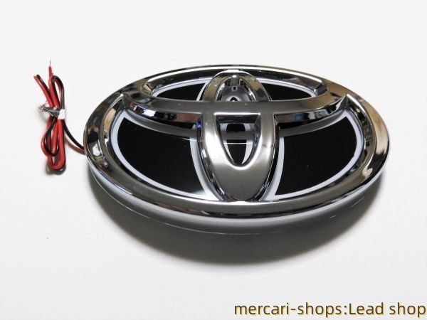 トヨタ 5D LEDエンブレム 交換式 132ｍｍ×90ｍｍ ブルー B665 トヨタ 5D LEDエンブレム 交換式 132ｍｍ×90ｍｍ ブルー