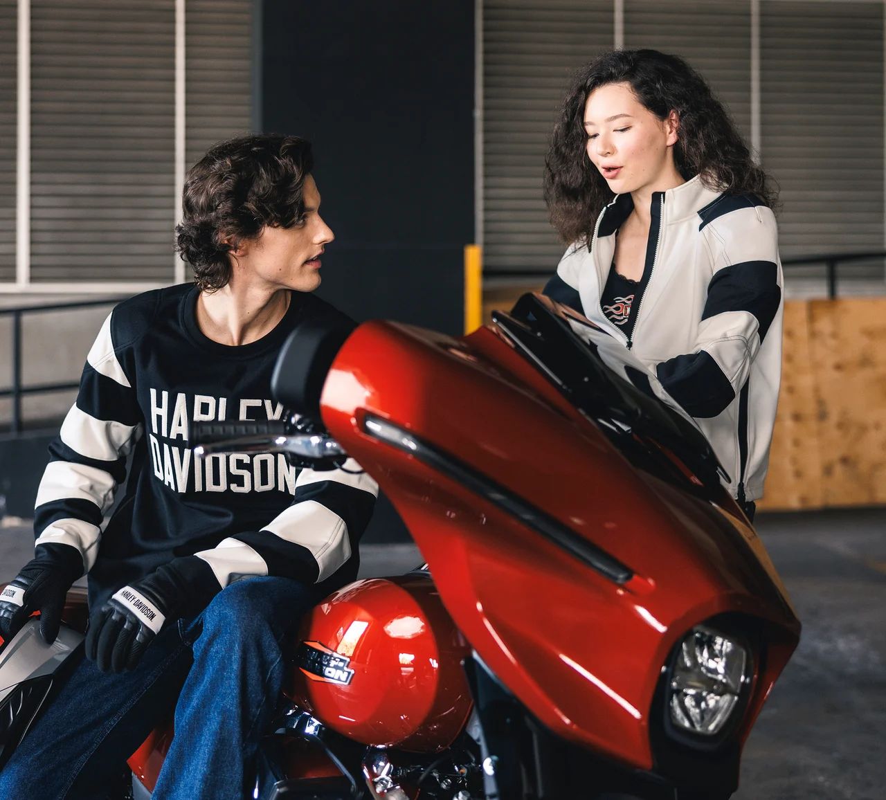 ハーレーダビッドソン Men's H-D® Breakout Deflector Crew Riding
